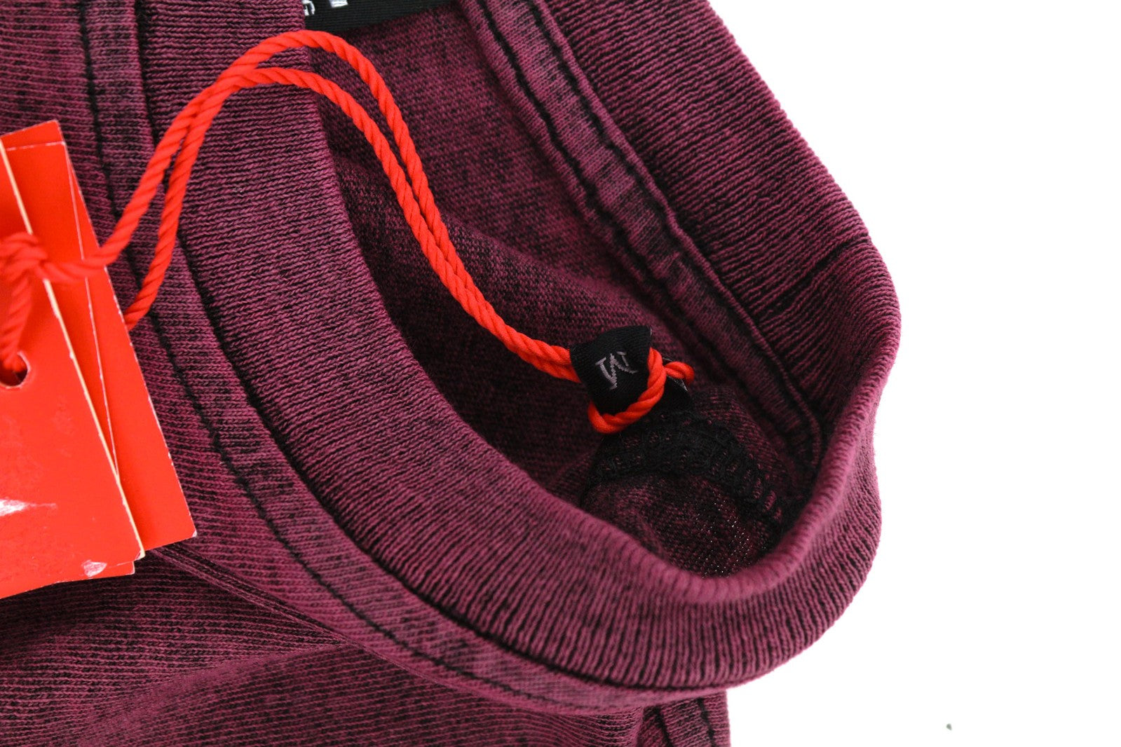 DIESEL T-Reg-E4 Women T-Shirt M Burgundy Short Sleeve Crew Neck Washed RRP€125