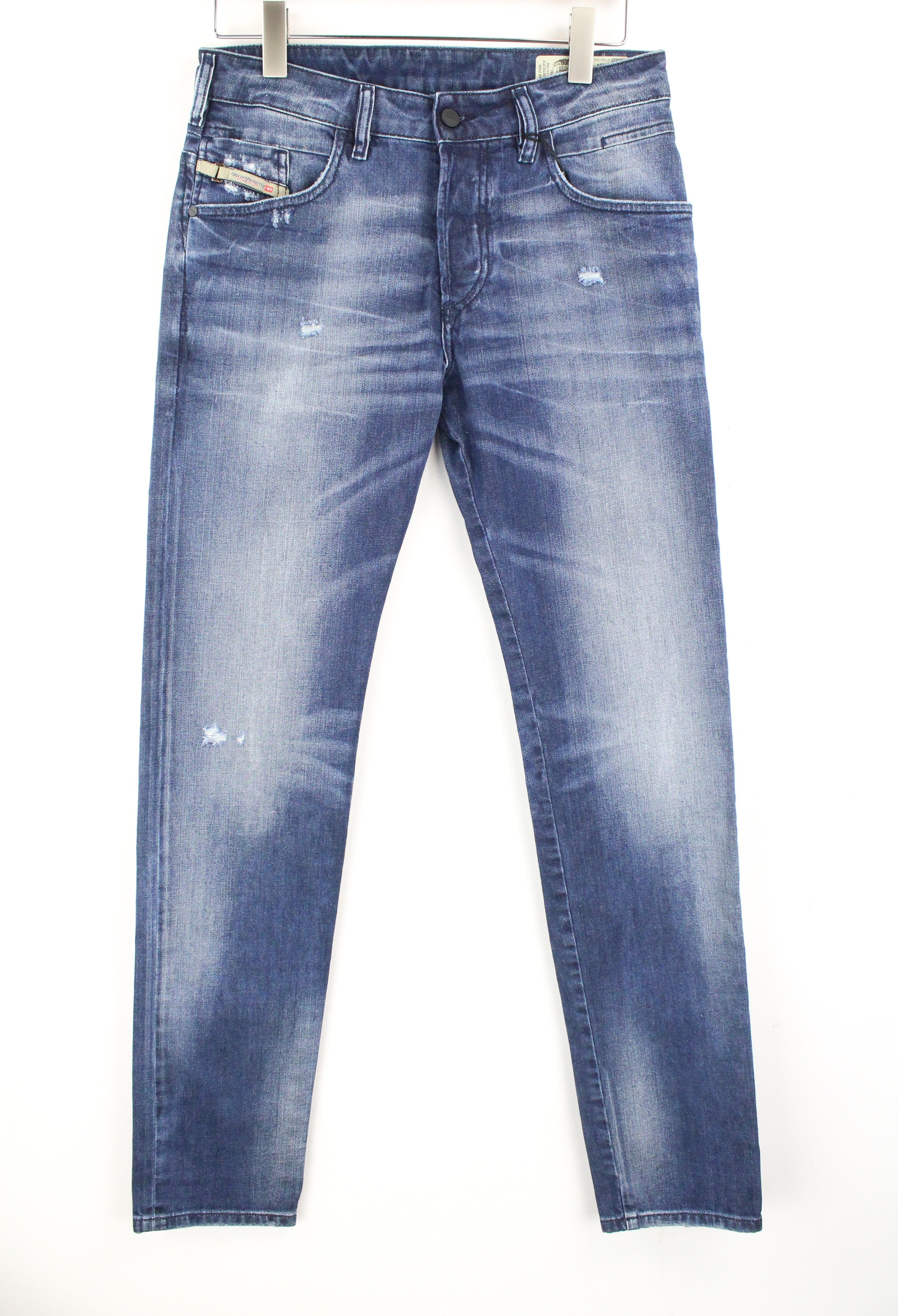 DIESEL  D-Bazer 084DD Men's Jeans W29/L34 Blue Washed Cotton Taper Fit Stretch