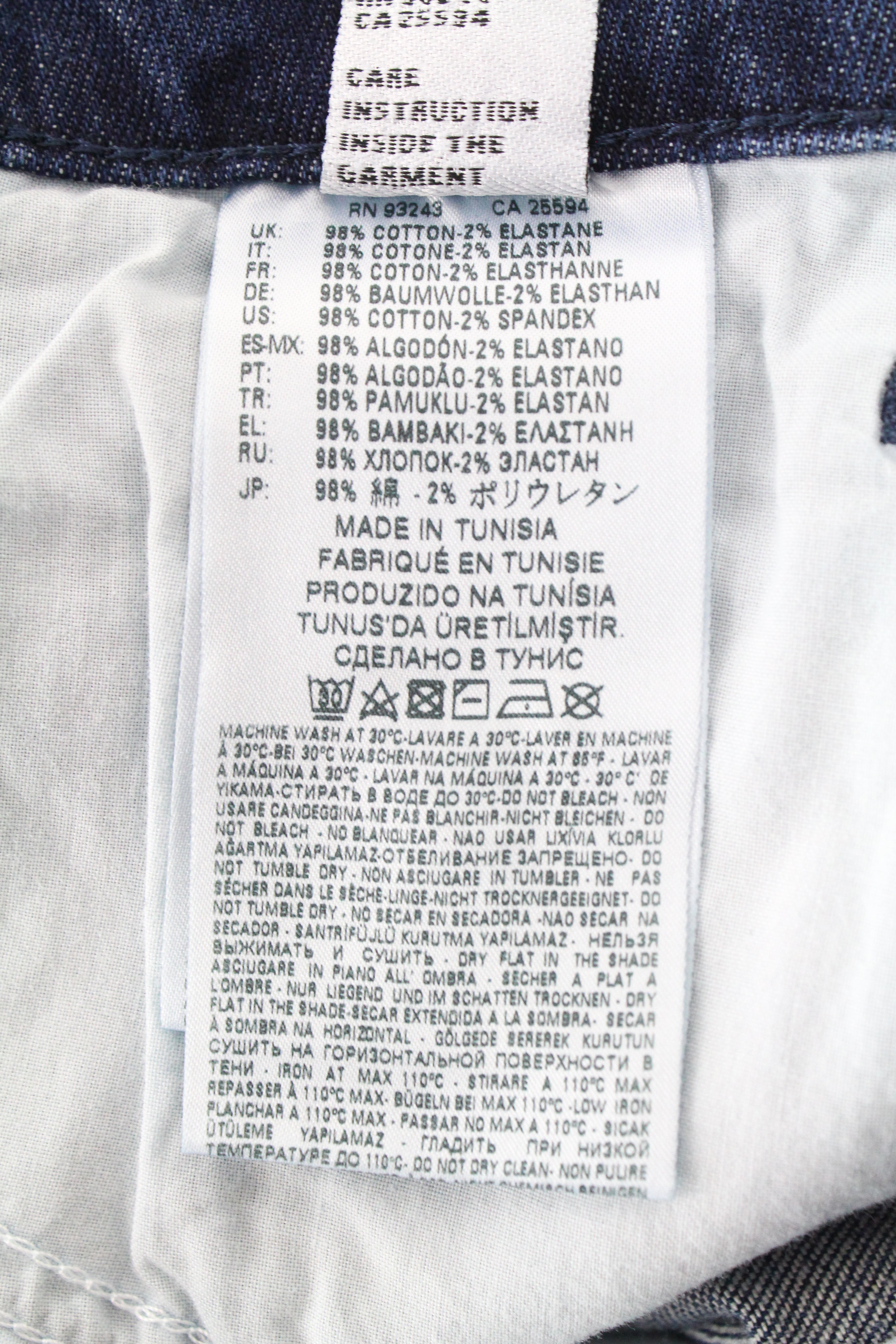 DIESEL  D-Bazer 084DD Men's Jeans W29/L34 Blue Washed Cotton Taper Fit Stretch