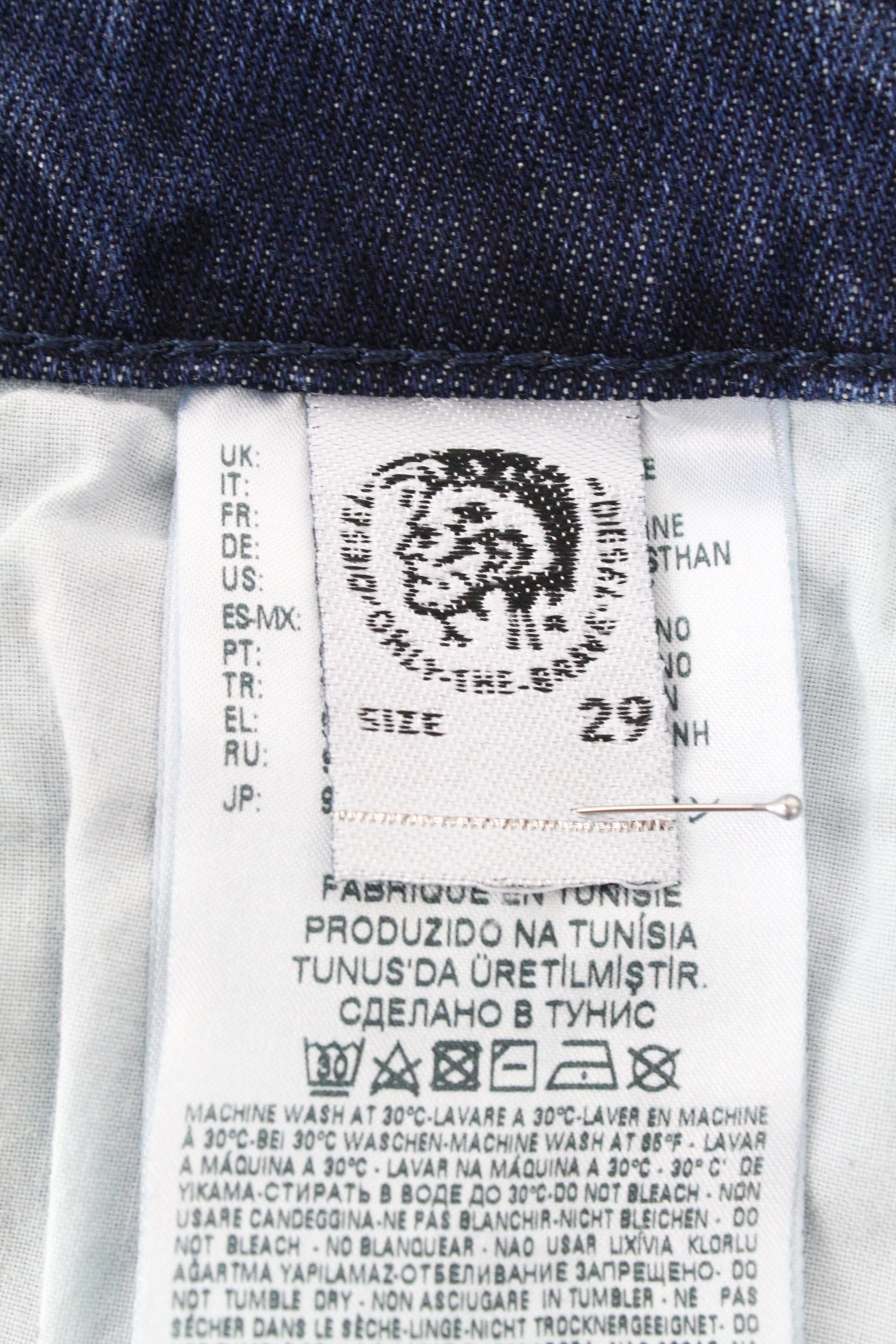 DIESEL  D-Bazer 084DD Men's Jeans W29/L34 Blue Washed Cotton Taper Fit Stretch