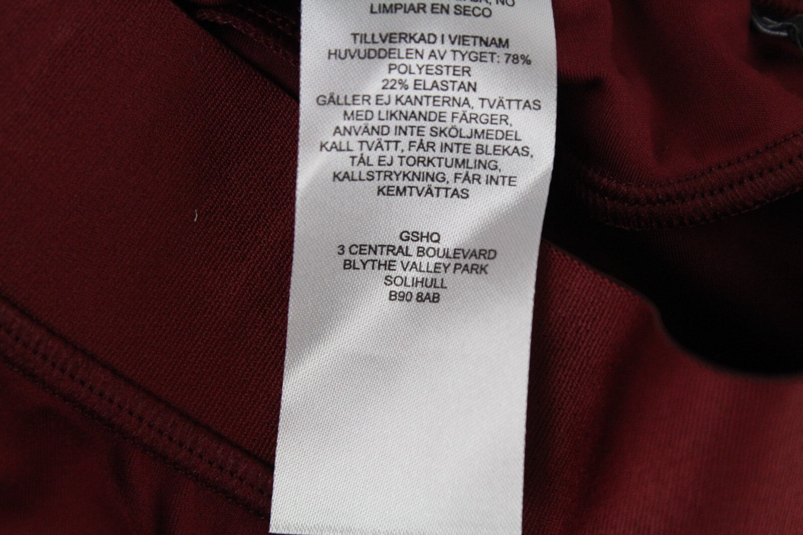 GYMSHARK Women Leggings S Red High-Waist Logo Stretch Sportswear