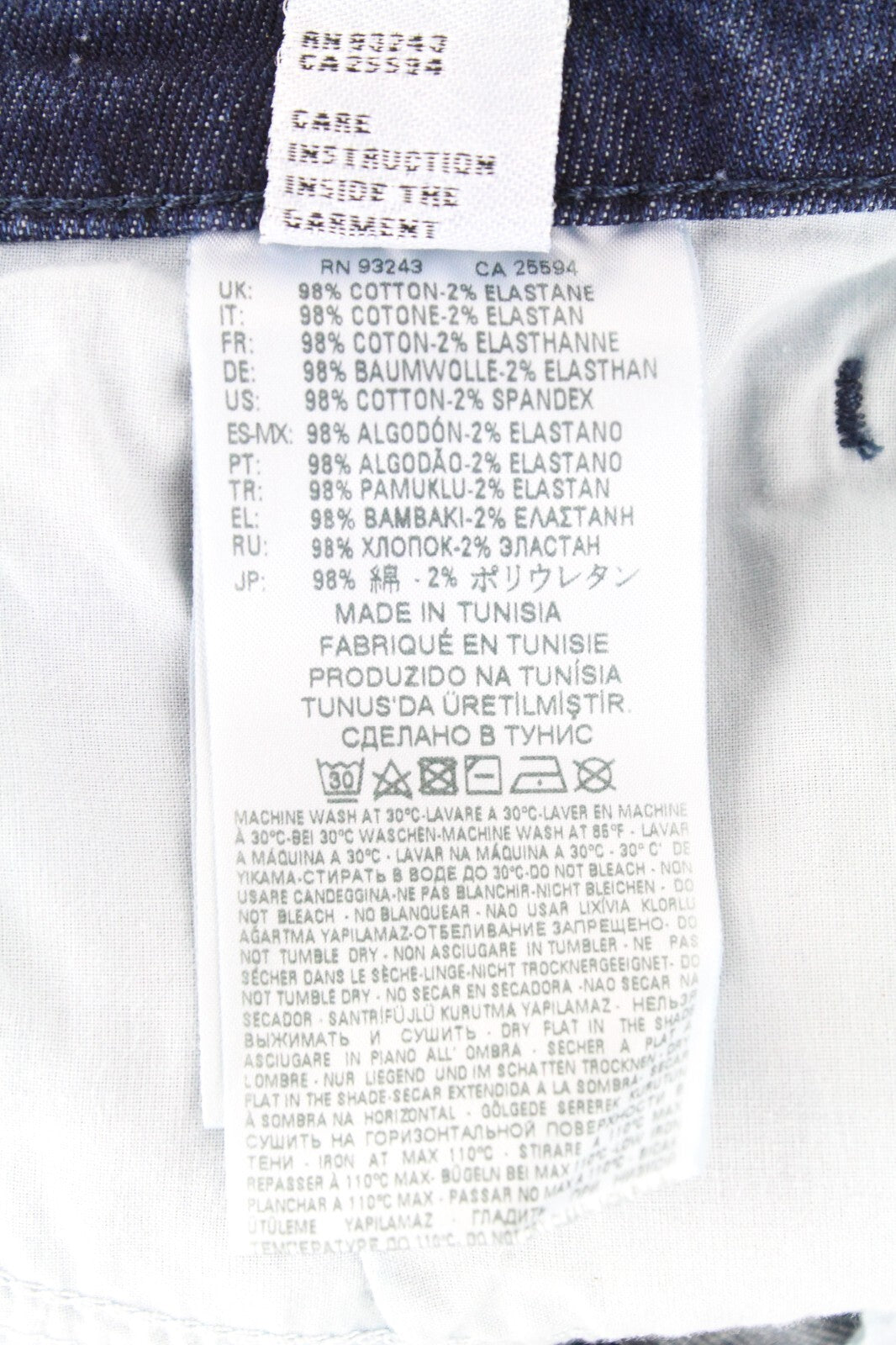 DIESEL  D-Bazer 084DD Men's Jeans W29/L34 Blue Cotton Washed Taper Fit Stretch