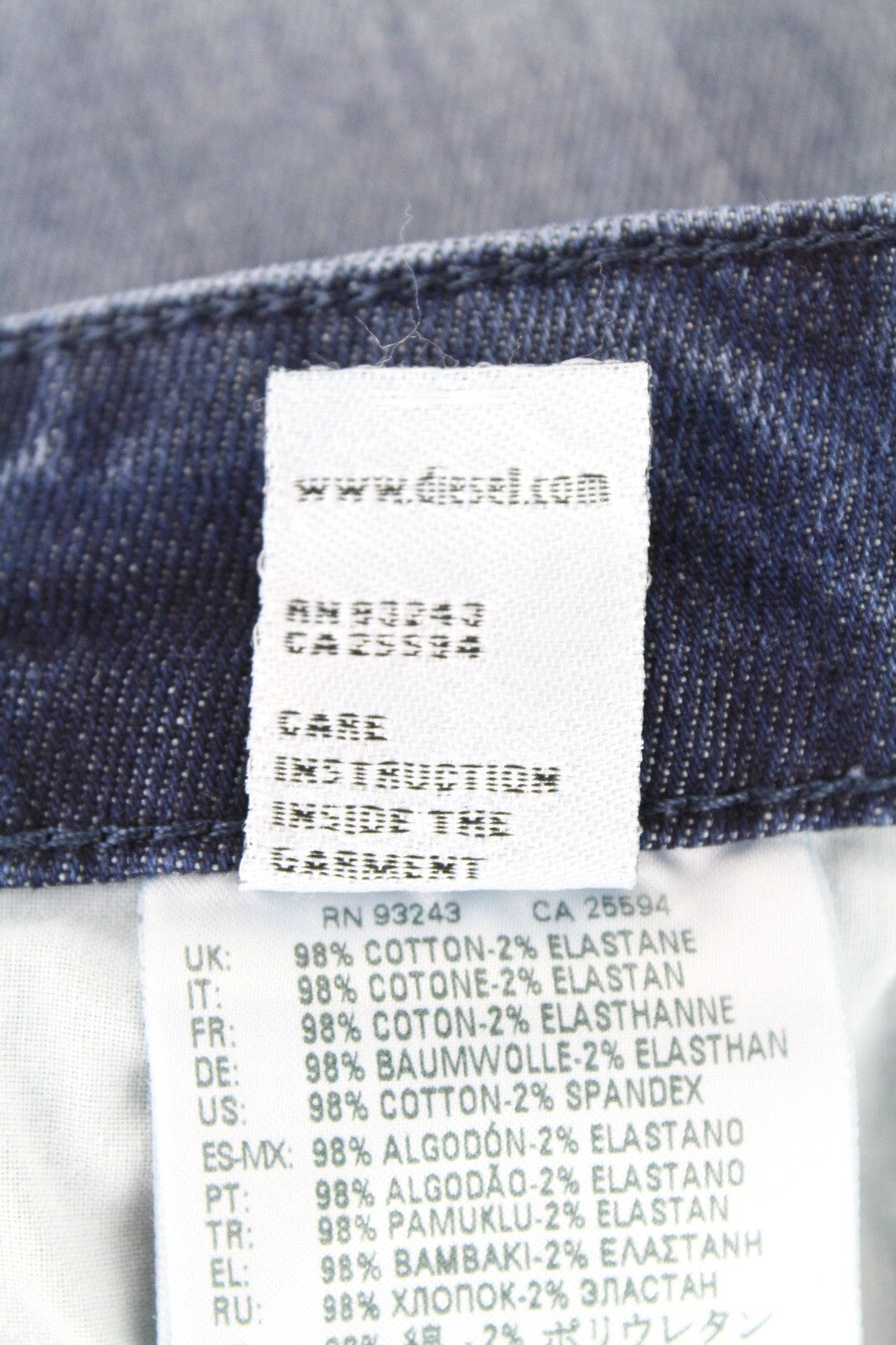 DIESEL  D-Bazer 084DD Men's Jeans W29/L34 Blue Cotton Washed Taper Fit Stretch