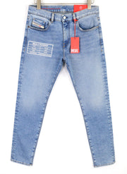 DIESEL 2019 D-Strukt 9B92S Mens Jeans W32/L32 Mid Waist Slim Washed Denim