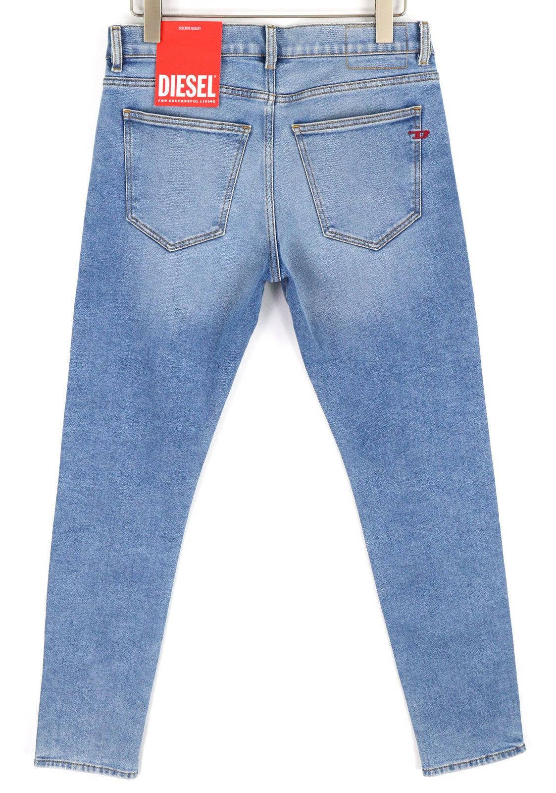 DIESEL 2019 D-Strukt 9B92S Mens Jeans W32/L32 Mid Waist Slim Washed Denim