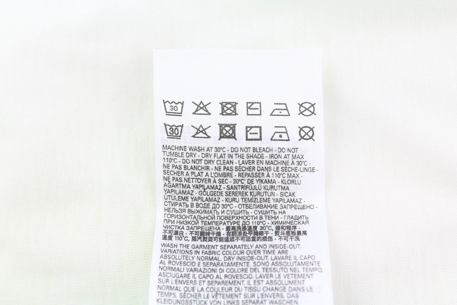 DIESEL T-Just-E19 Mens T-Shirt L Short Sleeve Crew Collar Front Tricot White