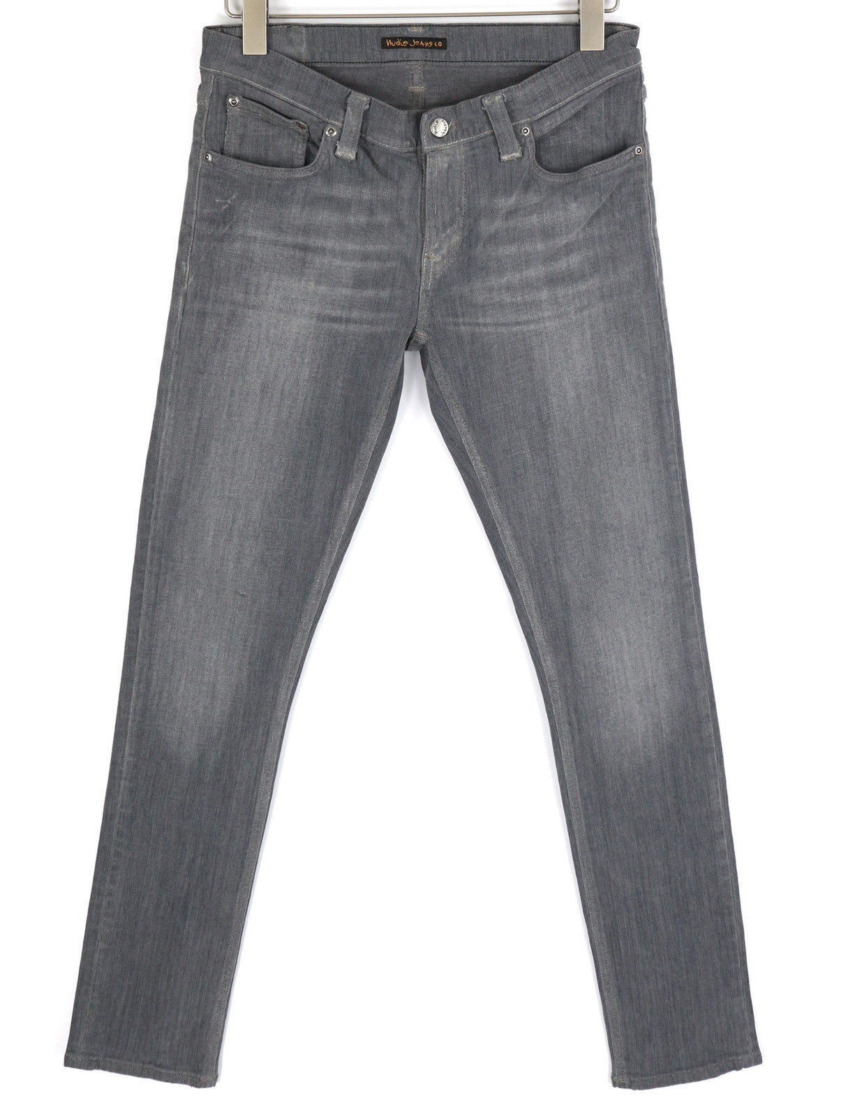 NUDIE JEANS Tight Long John Men Jeans W31/L32 Organic Charcoal Slim Leg Denim