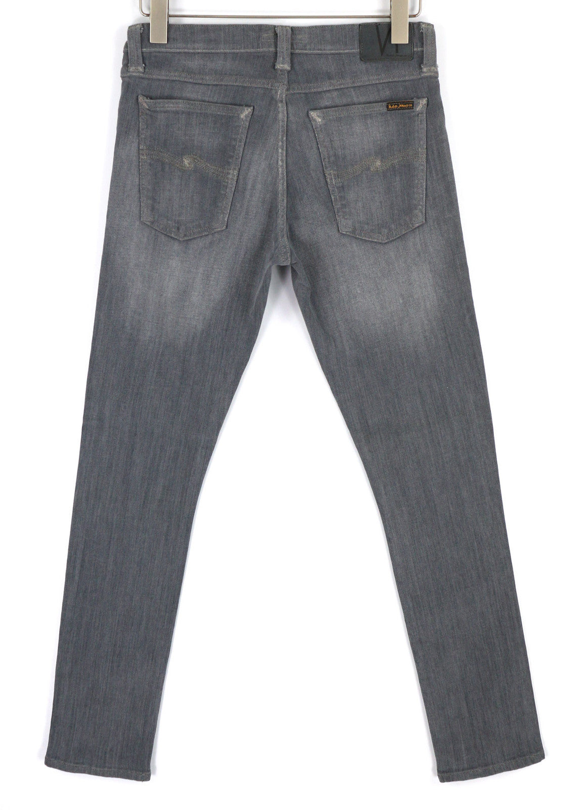 NUDIE JEANS Tight Long John Men Jeans W31/L32 Organic Charcoal Slim Leg Denim