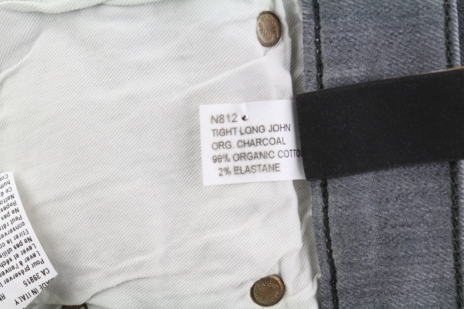 NUDIE JEANS Tight Long John Men Jeans W31/L32 Organic Charcoal Slim Leg Denim