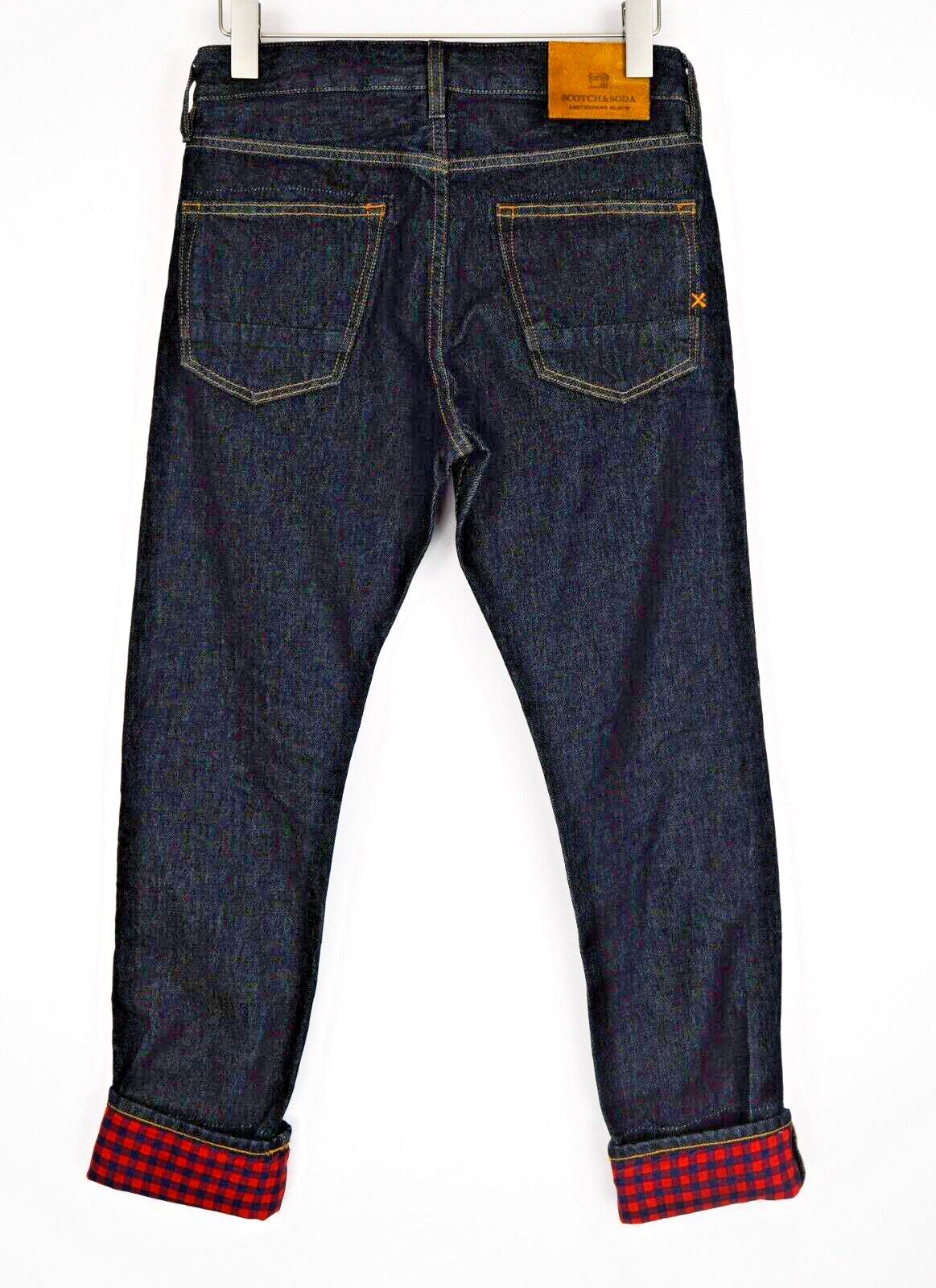 SCOTCH & SODA Men Jeans Vernon X W29/L32 Straight Fit Dark Blue Button Fly