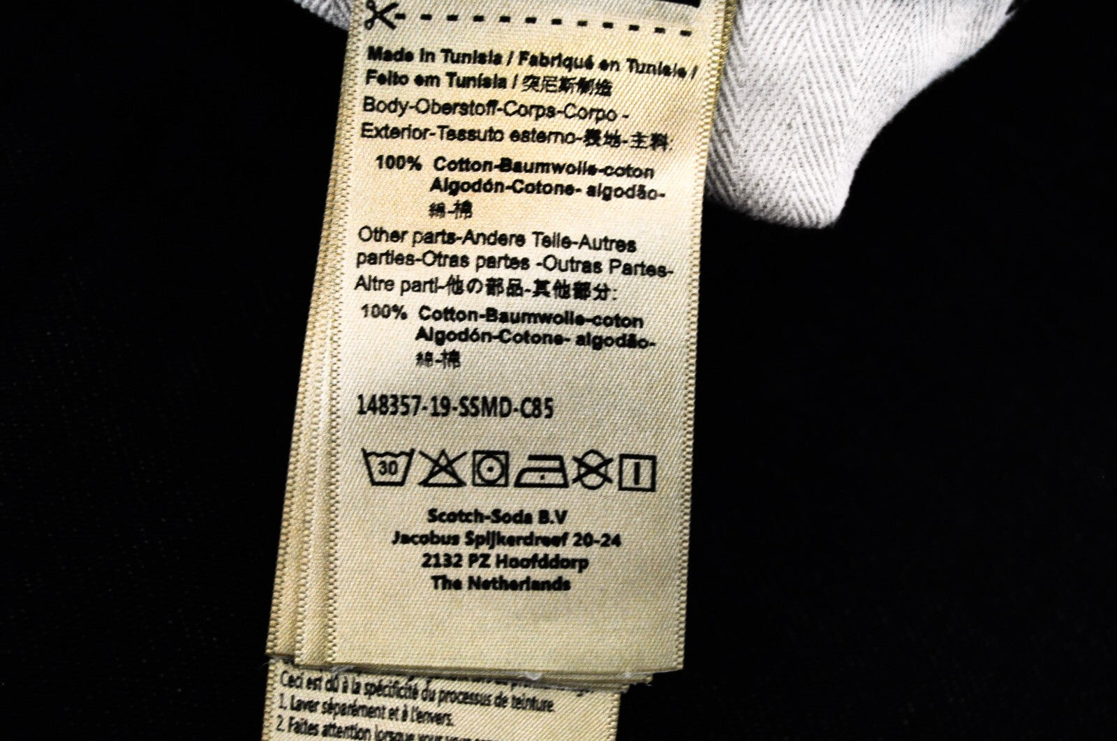 SCOTCH & SODA Men Jeans Vernon X W29/L32 Straight Fit Dark Blue Button Fly