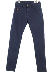 DIESEL D-Bazer 084LC Men's Jeans W28/L34 Plain Blue Cotton Tapered Fit