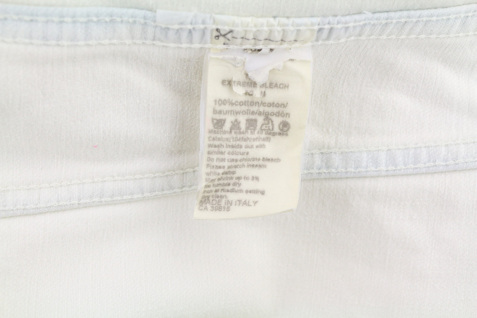 NUDIE JEANS Terry Men Jacket M Extreme Bleach Light Button Spread Denim Logo