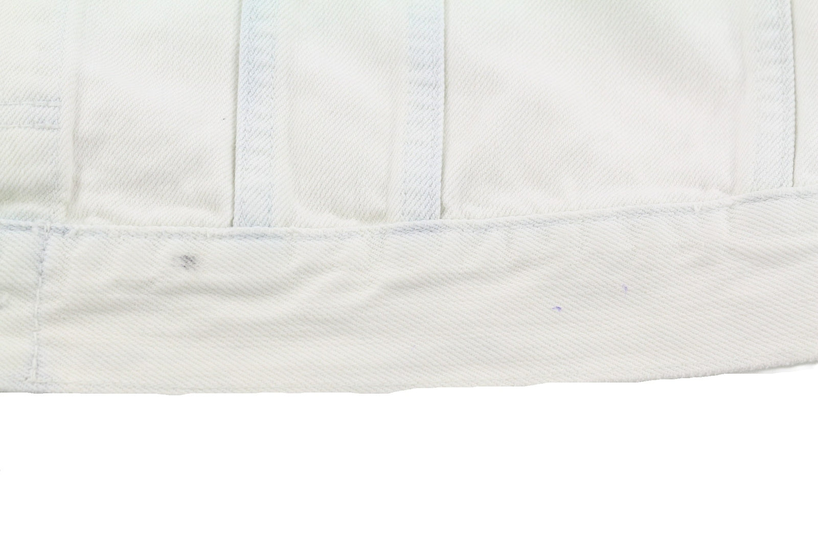 NUDIE JEANS Terry Men Jacket M Extreme Bleach Light Button Spread Denim Logo