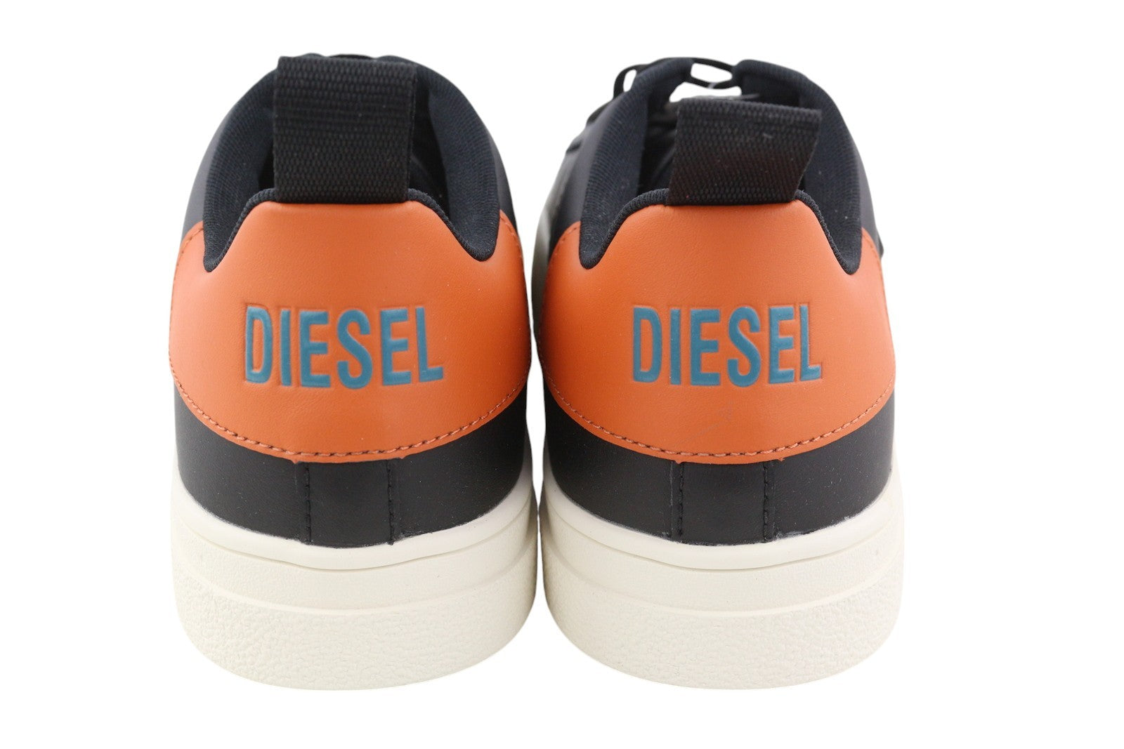 DIESEL S-Clever Low Lace Men Sneakers EU45 Black Cow Leather Almond Toe RRP120