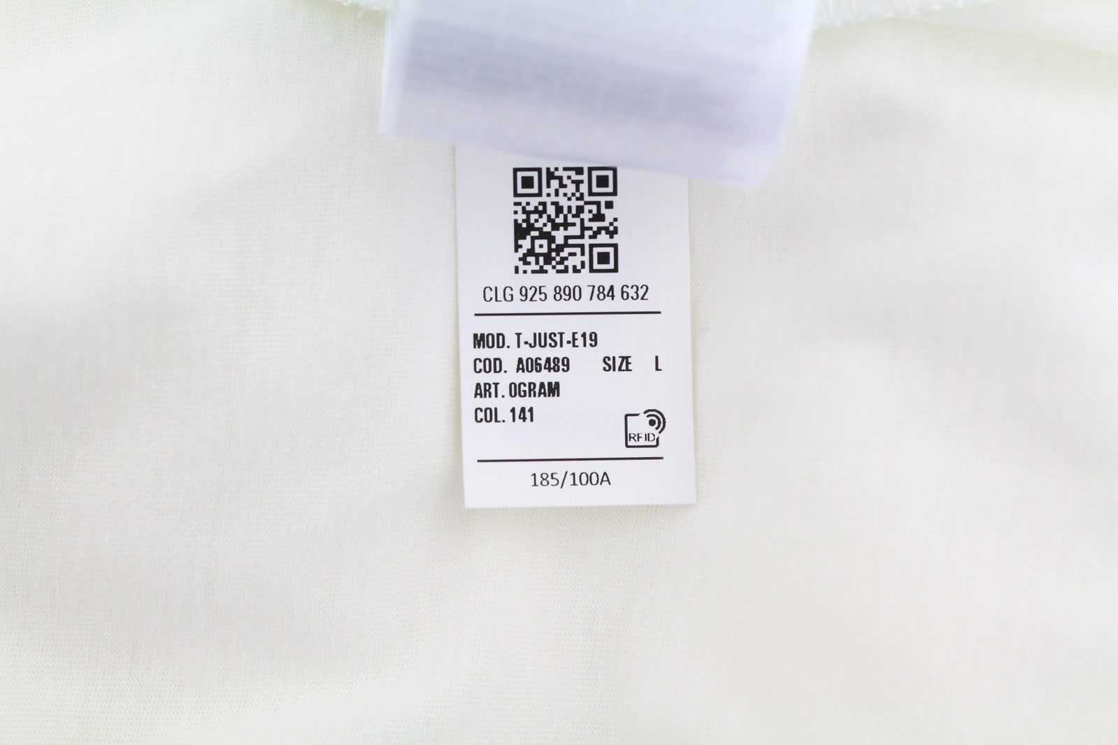 DIESEL T-Just-E19 Mens T-Shirt L Short Sleeve Crew Collar Front Tricot Light