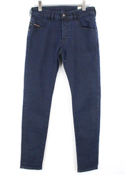 DIESEL D-Bazer 084LC Men's Jeans W29/L34 Blue Denim Stretch Taper Fit Cotton