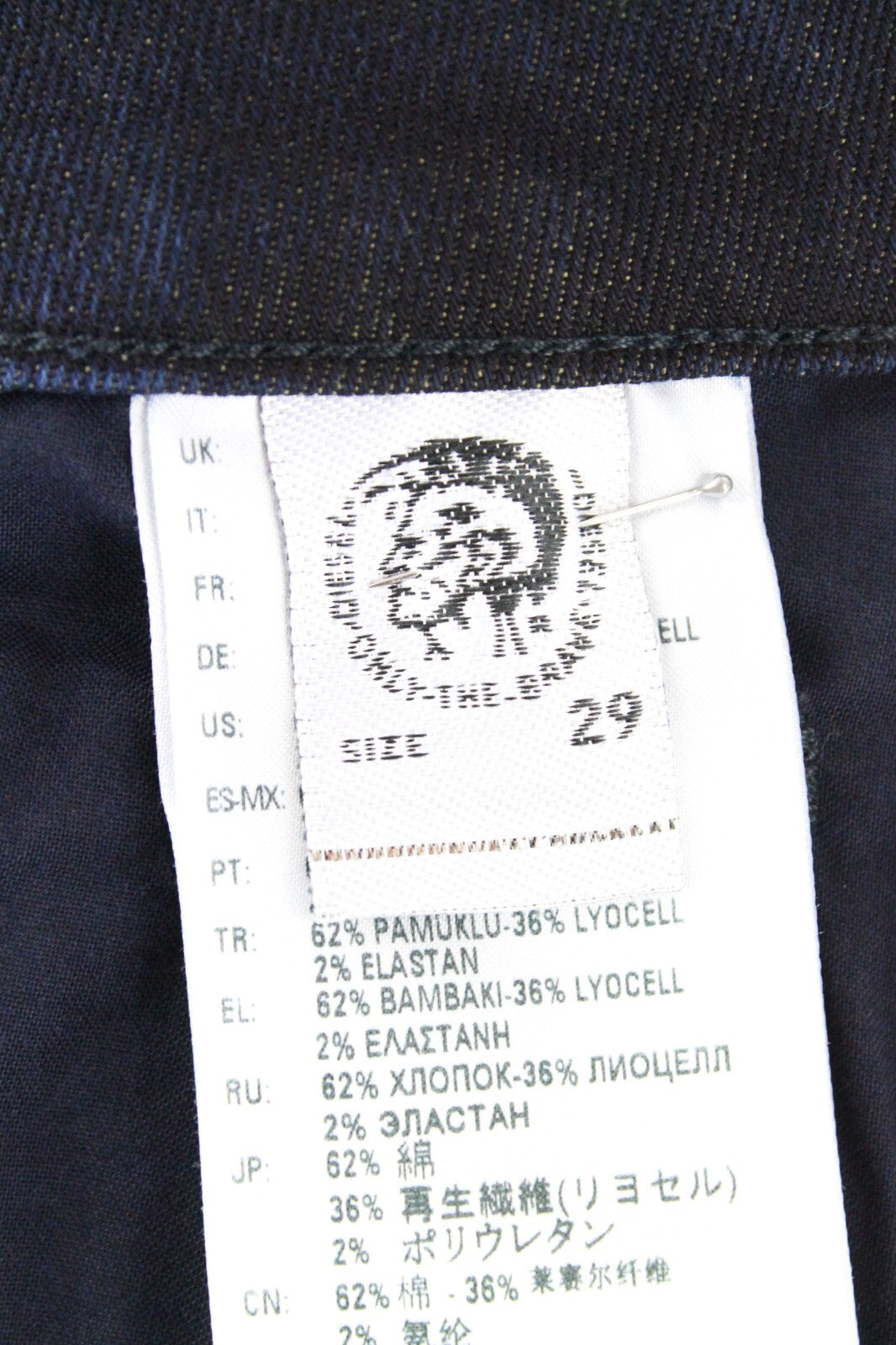 DIESEL D-Bazer 084LC Men's Jeans W29/L34 Blue Denim Stretch Taper Fit Cotton