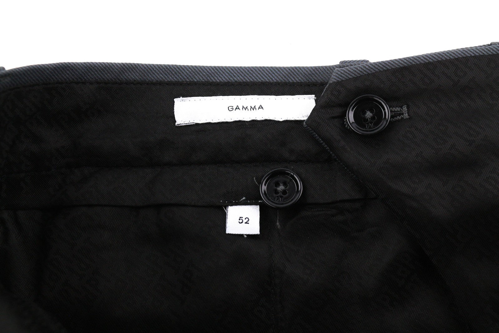 PT TORINO Gamma Mens Trousers 52 W37 Dark Cargo Zip Pockets Touch Fasteners Hem