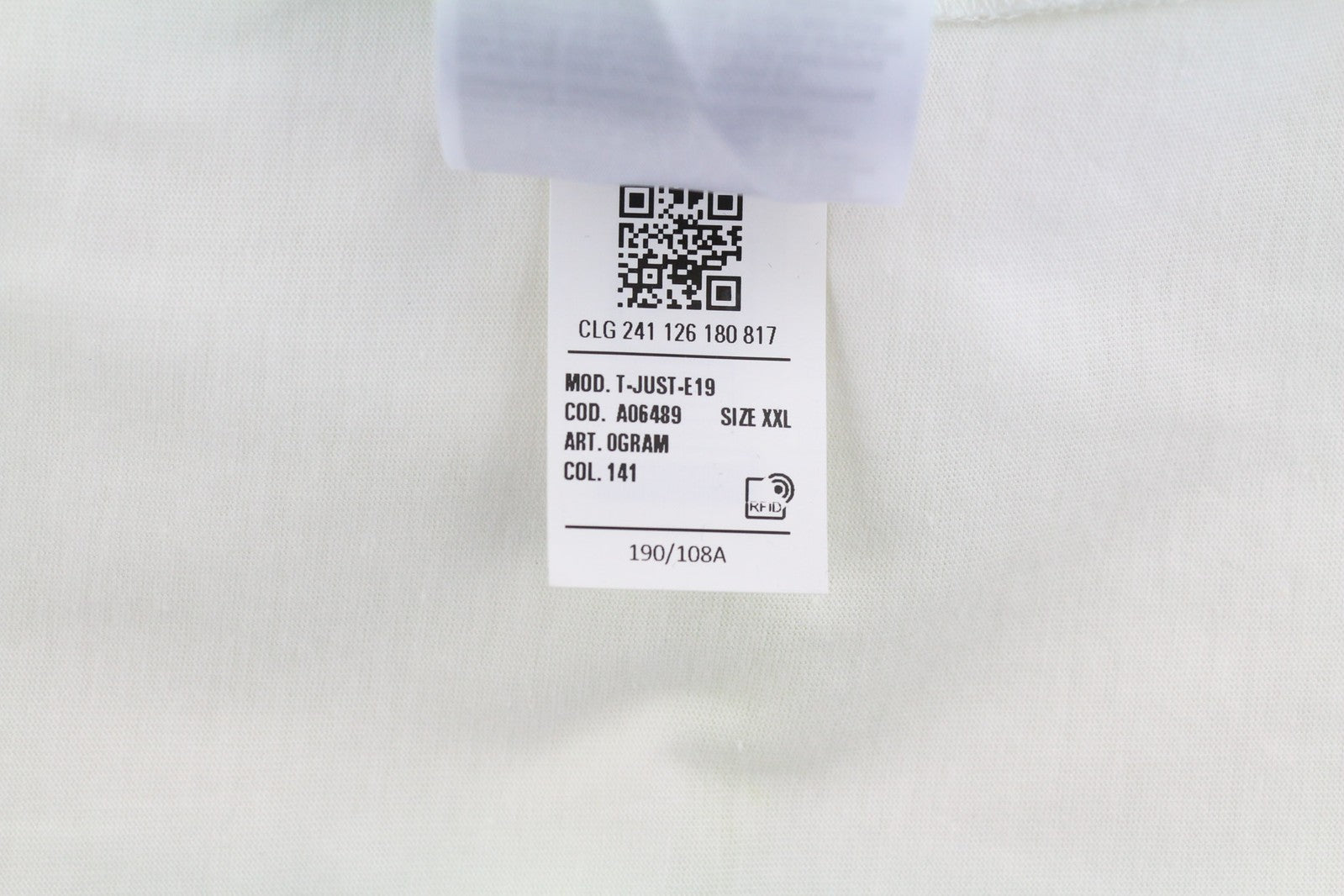 DIESEL T-Just-E19 Mens T-Shirt 2XL Short Sleeve Crew Collar Tricot Light