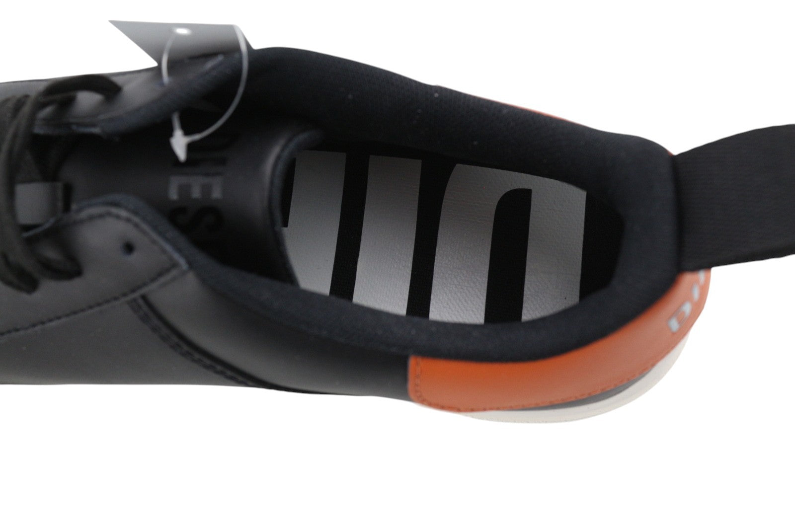 DIESEL S-Clever Low Lace Men Sneakers EU44.5 Black Leather Almond Toe RRP€120