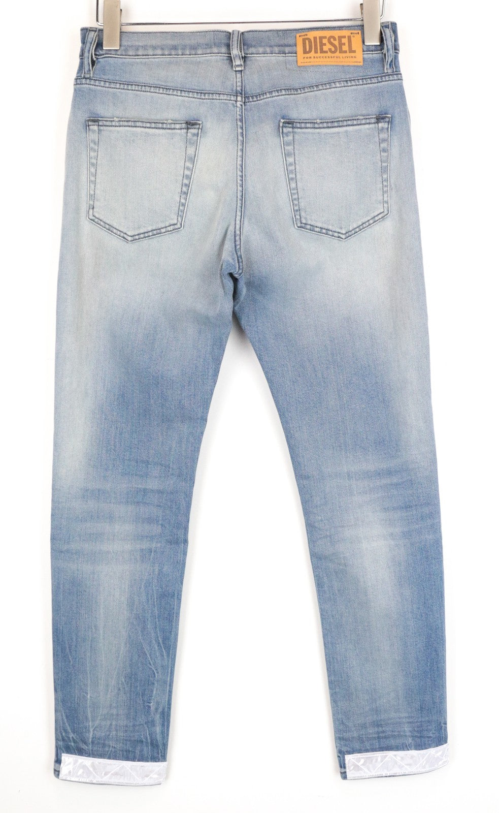 DIESEL D-Bazer 081AP Men's Jeans W28/L30 Light Blue Tapered Cotton Stretch Soft