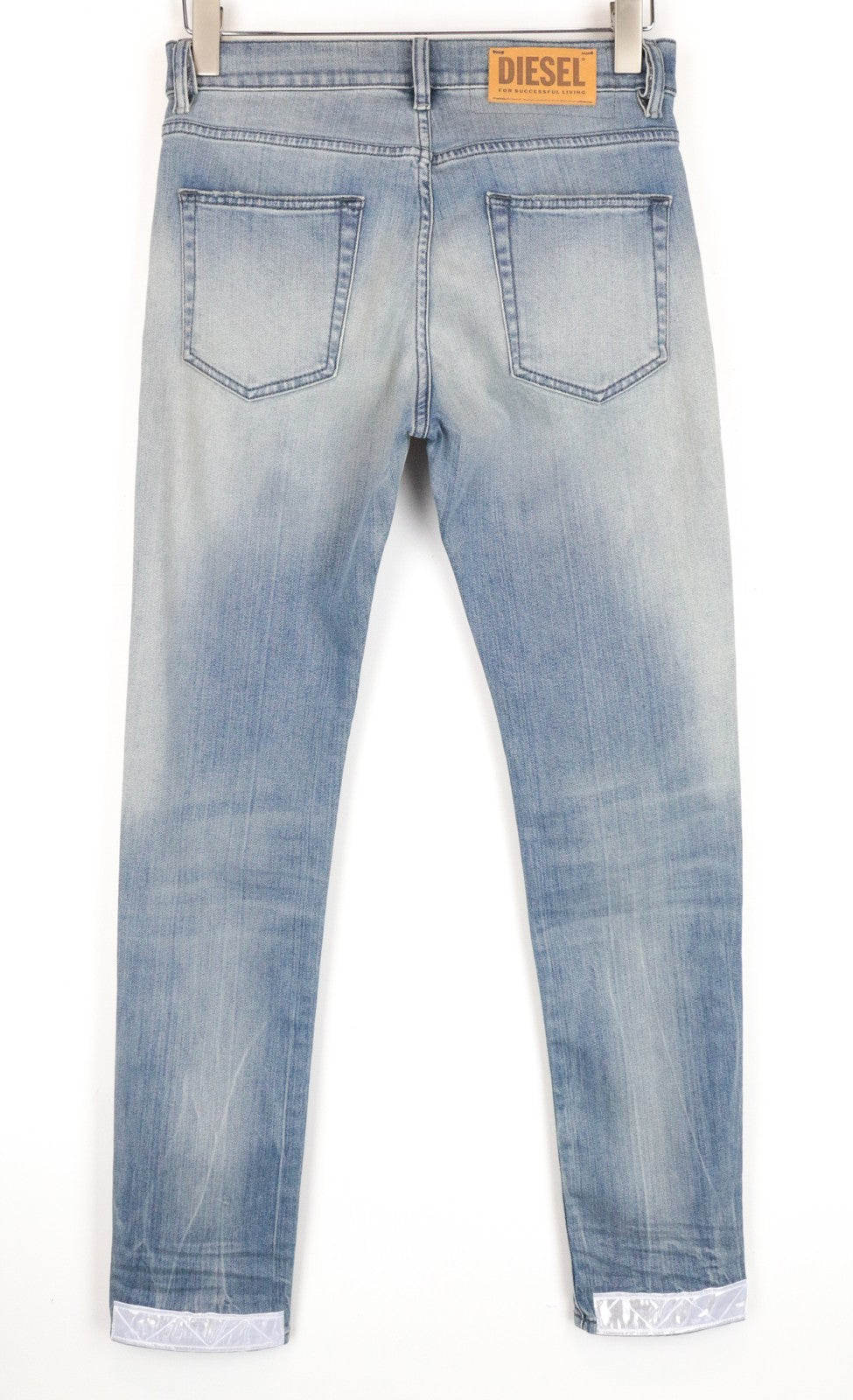 DIESEL D-Bazer 081AP Men's Jeans W28/L32 Distressed Taper Blue Cotton Stretch