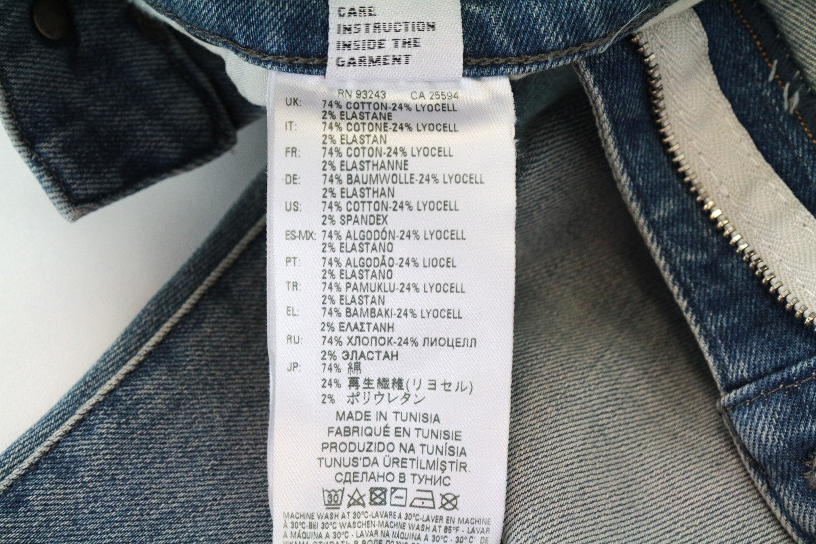 DIESEL D-Bazer 081AP Men's Jeans W28/L32 Distressed Taper Blue Cotton Stretch