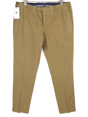 PT TORINO Skinny Mens Trousers 50 Brown Chino Zipper Pockets  Casual