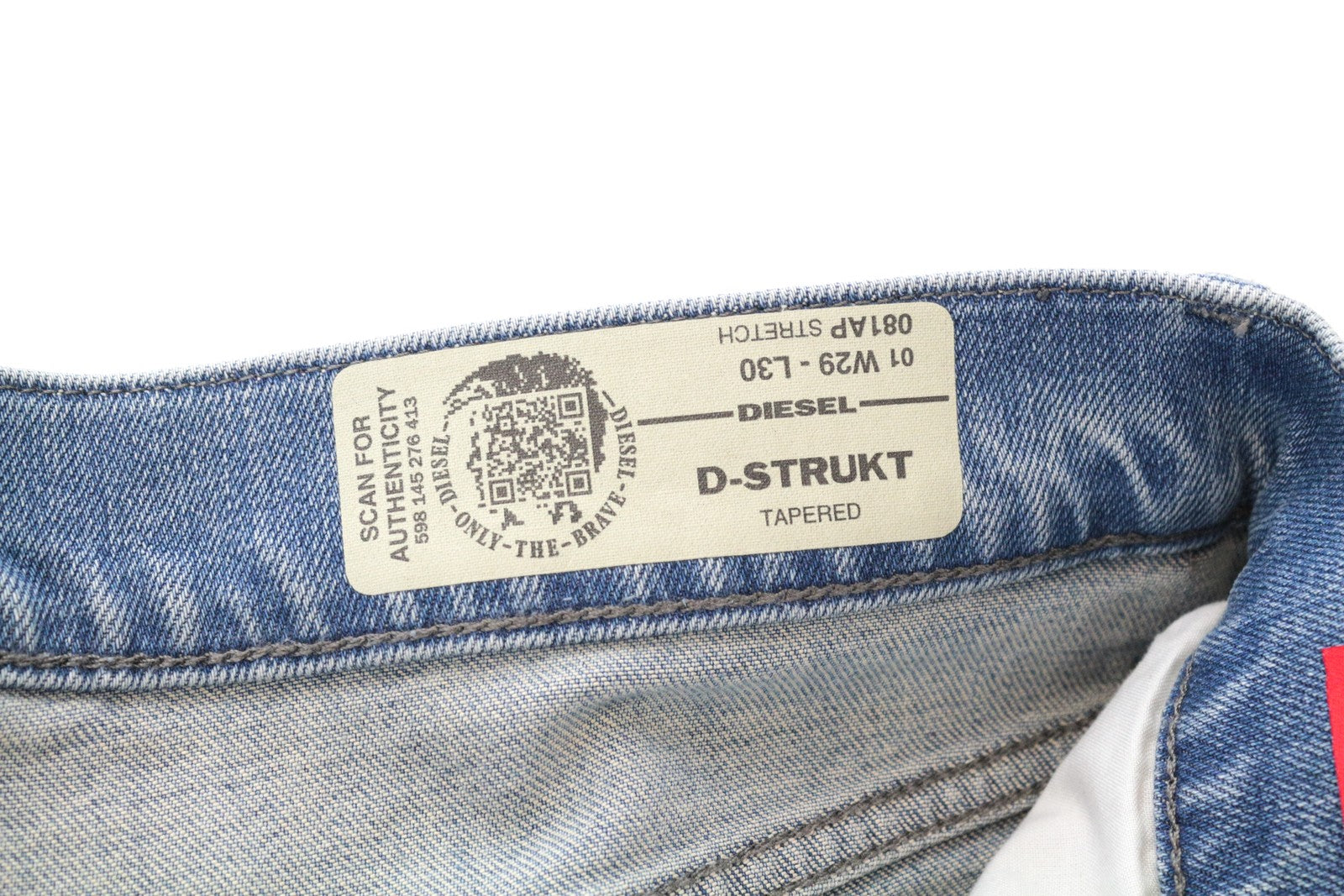 DIESEL D-Bazer 081AP Men's Jeans W29/L30 Blue Tapered Fit Cotton 5-Pocket