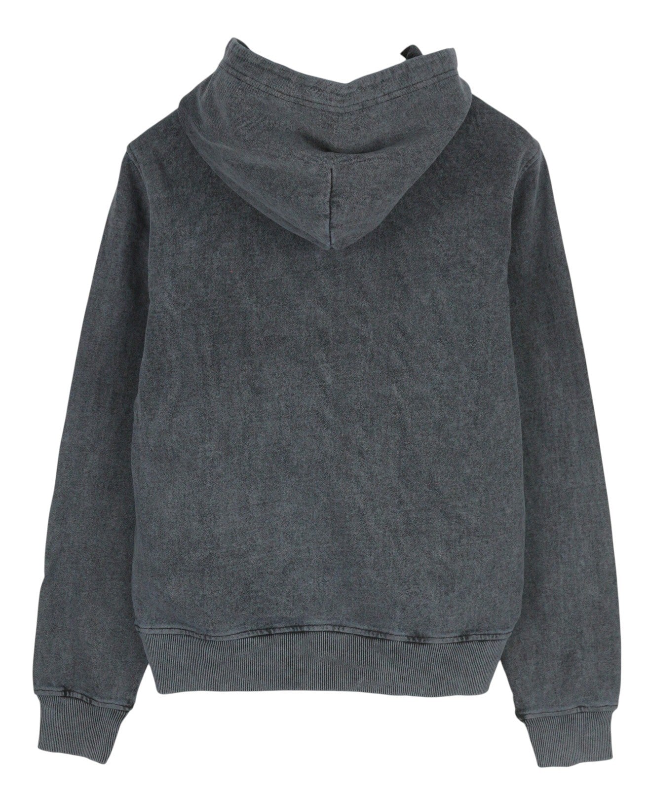 DIESEL S-Ginn-Hood-E1 Men Hoodie M Washed Grey Distress Hooded Kangaroo RRP€195
