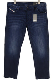 DIESEL 1985 Larkee RB067 Men Jeans W40/L32 Straight Fit Buttoned Washed Blue