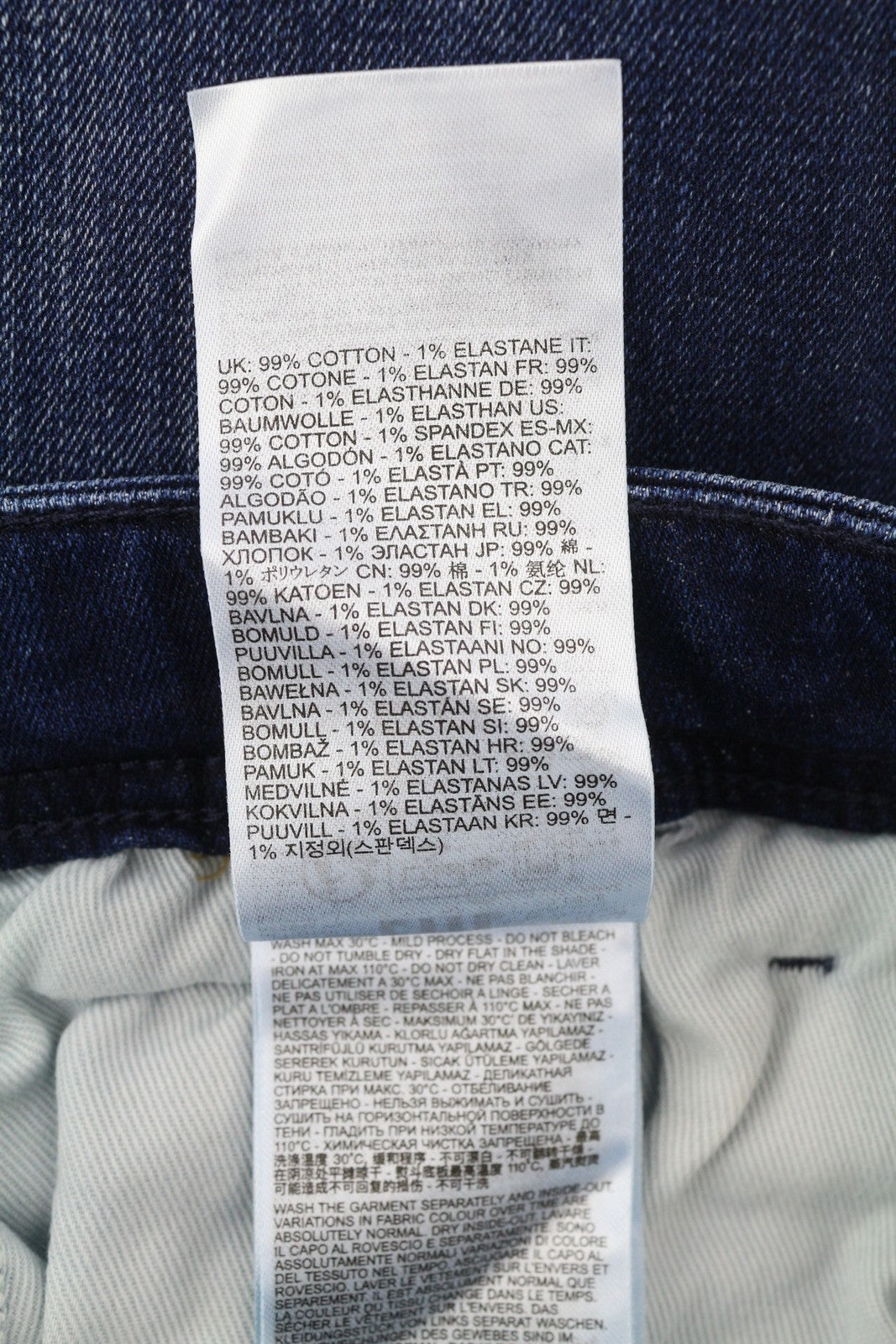 DIESEL 1985 Larkee RB067 Men Jeans W40/L32 Straight Fit Buttoned Washed Blue