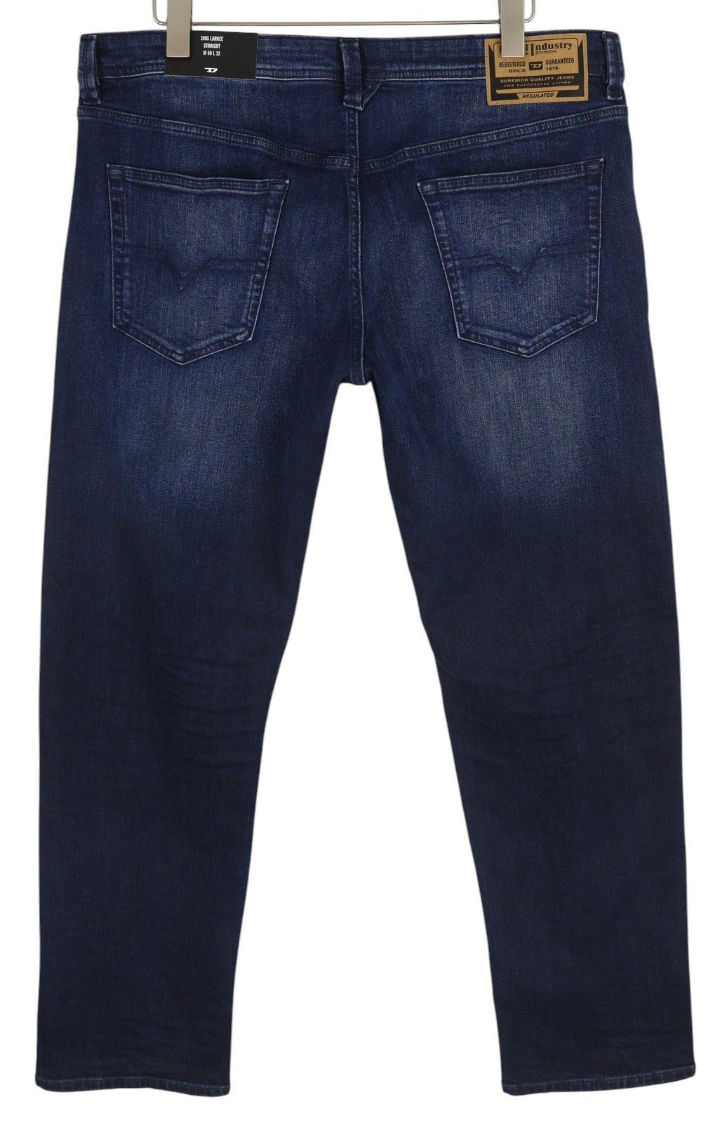 DIESEL 1985 Larkee RB067 Men Jeans W40/L32 Straight Fit Buttoned Washed Blue