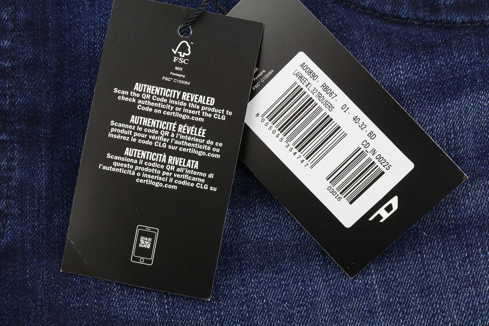 DIESEL 1985 Larkee RB067 Men Jeans W40/L32 Straight Fit Buttoned Washed Blue