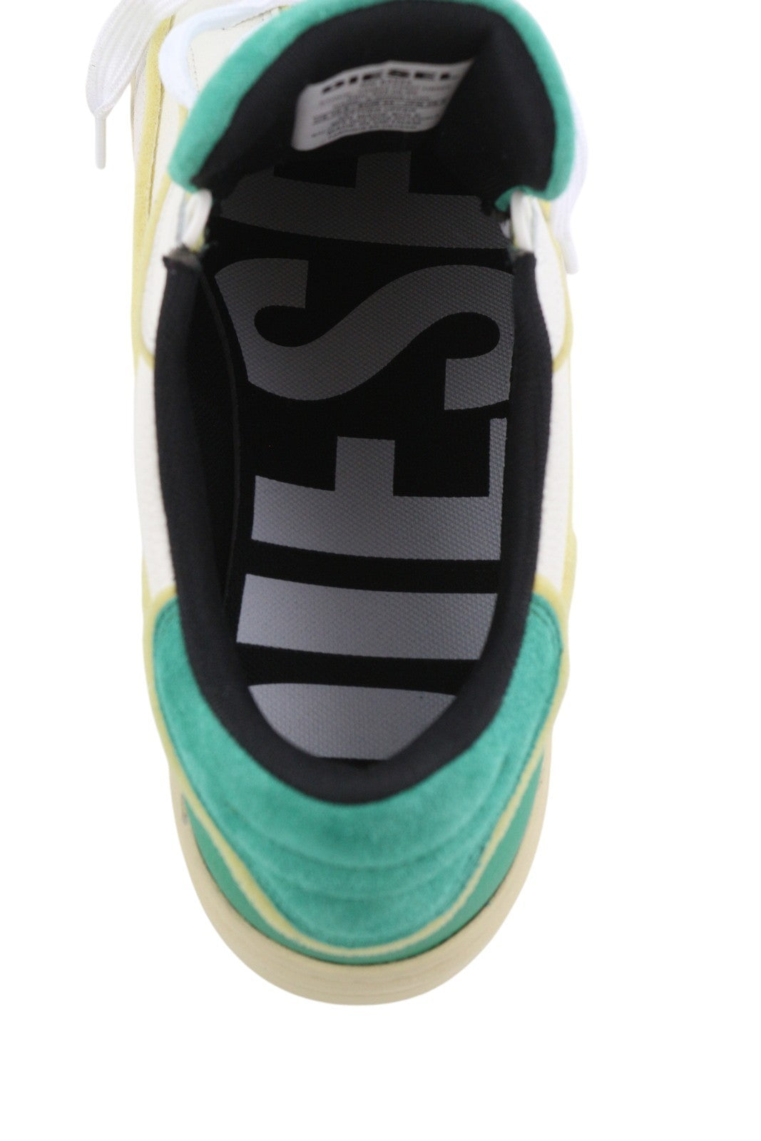 DIESEL S-Sinna Low Men Sneakers EU42 White Leather Laced Low Top Logo RRP€160