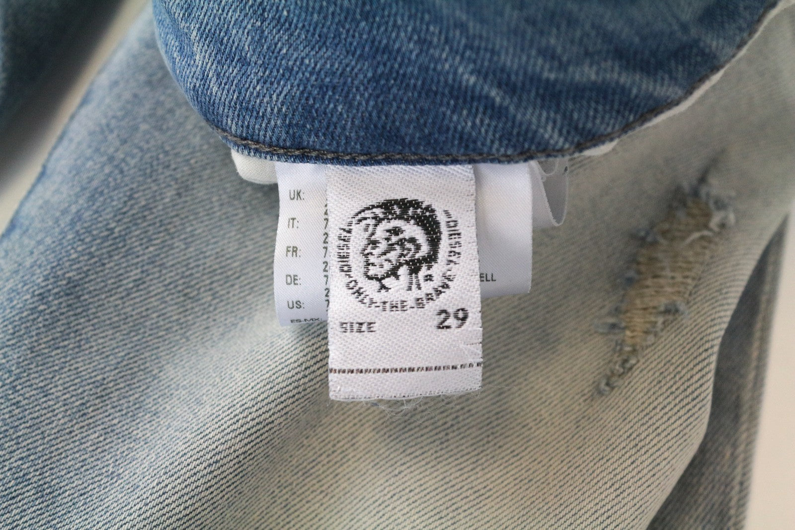 DIESEL D-Bazer 081AP Men's Jeans W29/L32 5-Pocket Cotton Stretch Blue Taper Fit