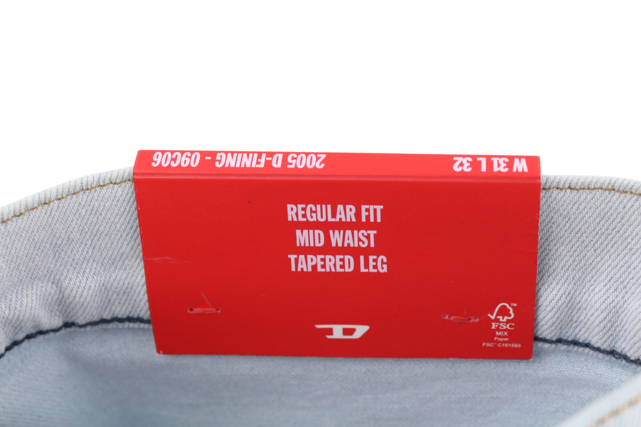 DIESEL 2005 D-Fining 09C06 Men Jeans W31/L32 Regular Fit Tapered Leg Mid Waist