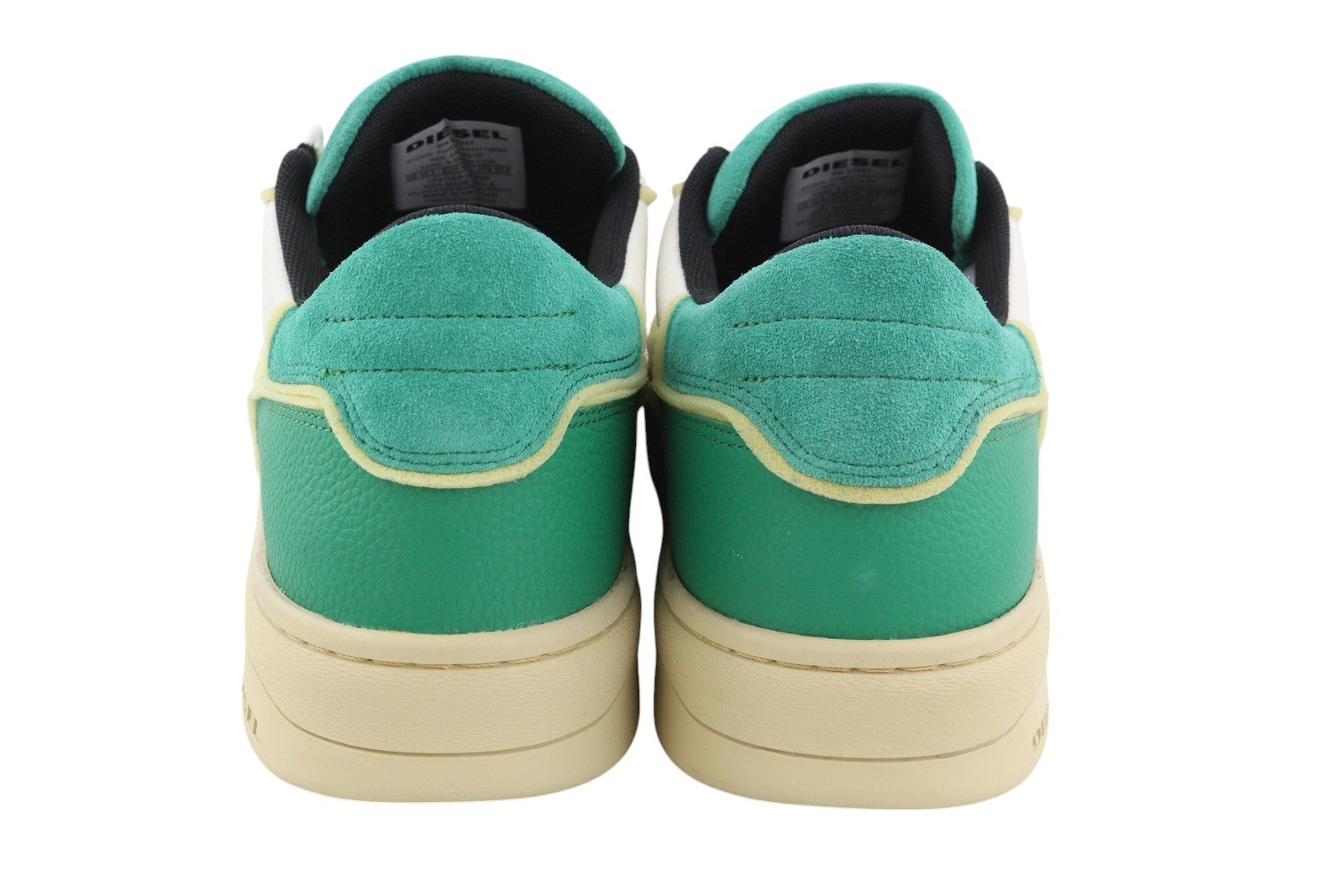 DIESEL S-Sinna Low Men Sneakers EU45 White Leather Laced Low Top Logo RRP160