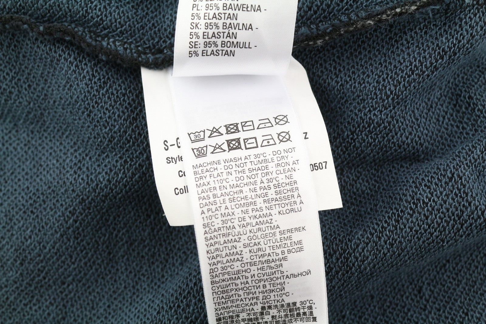 DIESEL S-Ginn-Hood-E1 Men Hoodie L Washed Grey Distress Hooded Kangaroo RRP€195