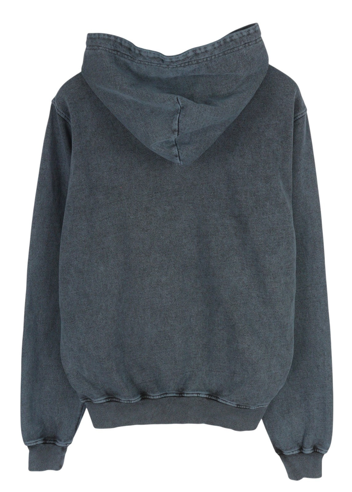 DIESEL S-Ginn-Hood-E1 Men Hoodie L Washed Grey Distress Hooded Kangaroo RRP€195