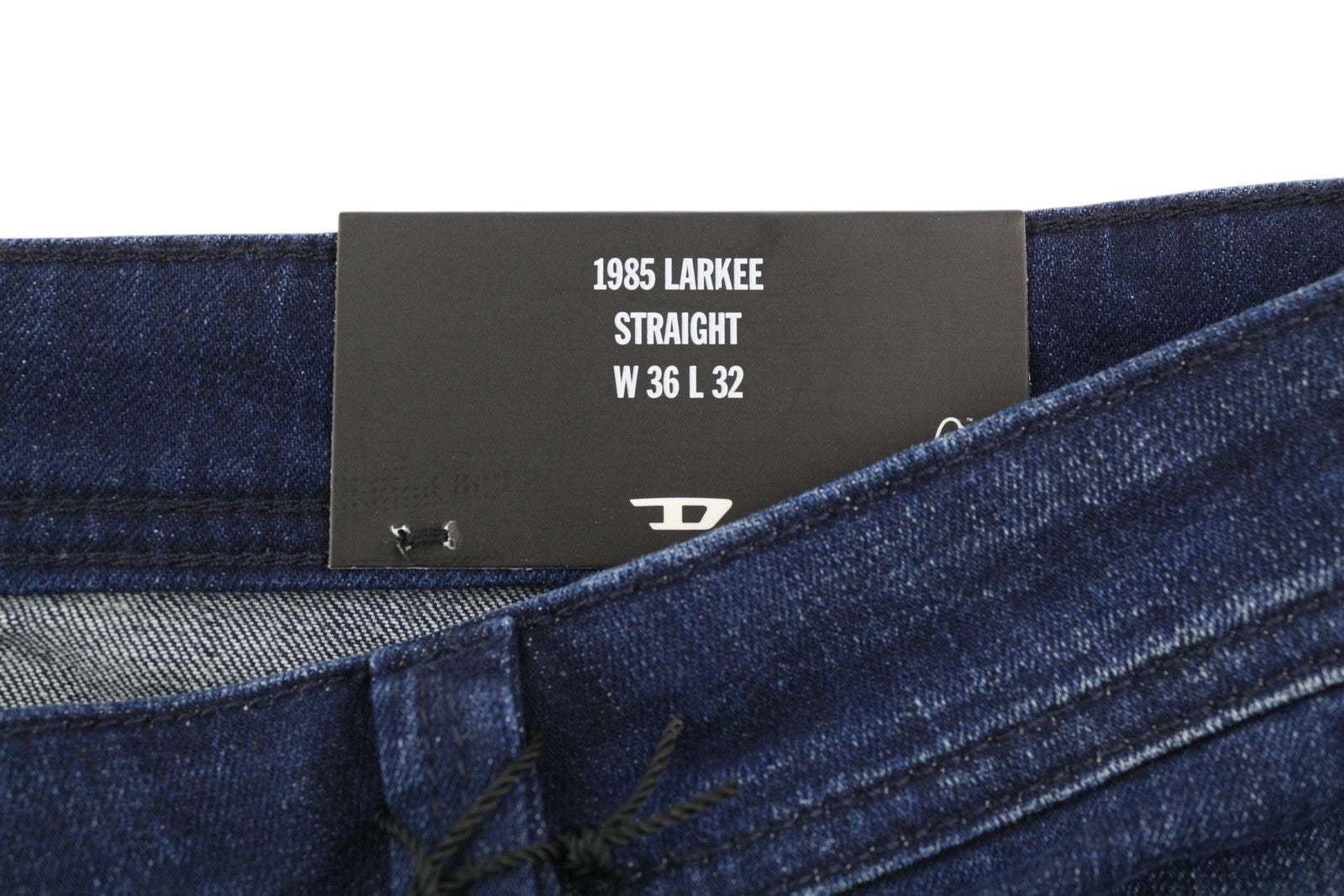 DIESEL 1985 Larkee RB067 Men Jeans W36/L32 Straight Fit Buttoned Washed Blue