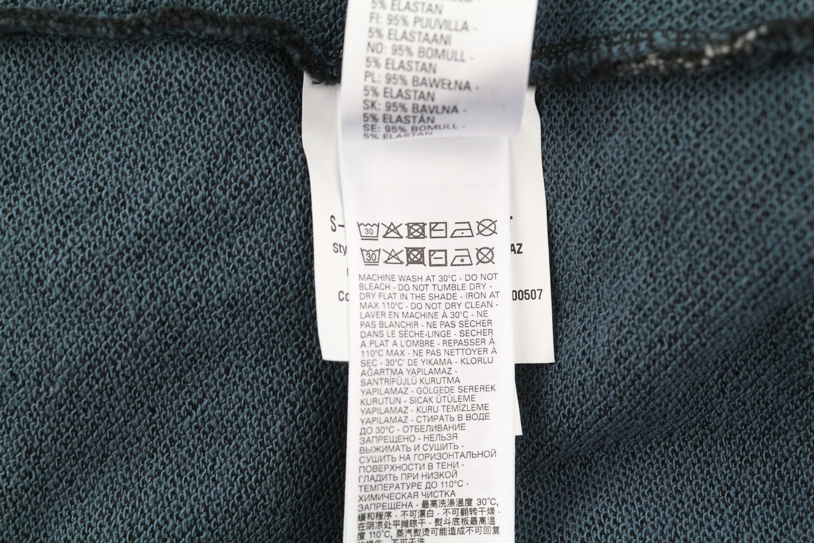 DIESEL S-Ginn-Hood-E1 Men Hoodie L Washed Grey Distress Hooded Kangaroo RRP€195