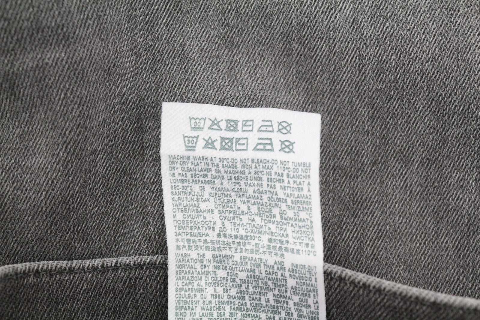 DIESEL 2005 D-Fining 09D50 Men Jeans W32/L32 Regular Fit Buttoned Denim Grey