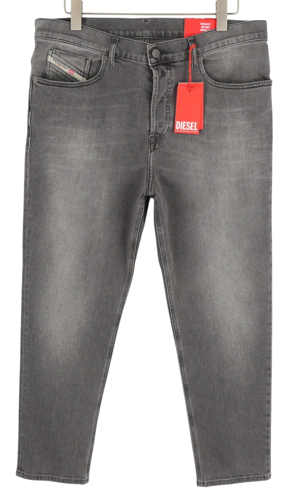 DIESEL 2005 D-Fining 09D50 Men Jeans W32/L32 Regular Fit Buttoned Denim Grey