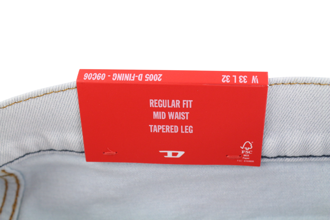 DIESEL 2005 D-Fining 09C06 Men Jeans W33/L32 Regular Fit Tapered Leg Mid Waist