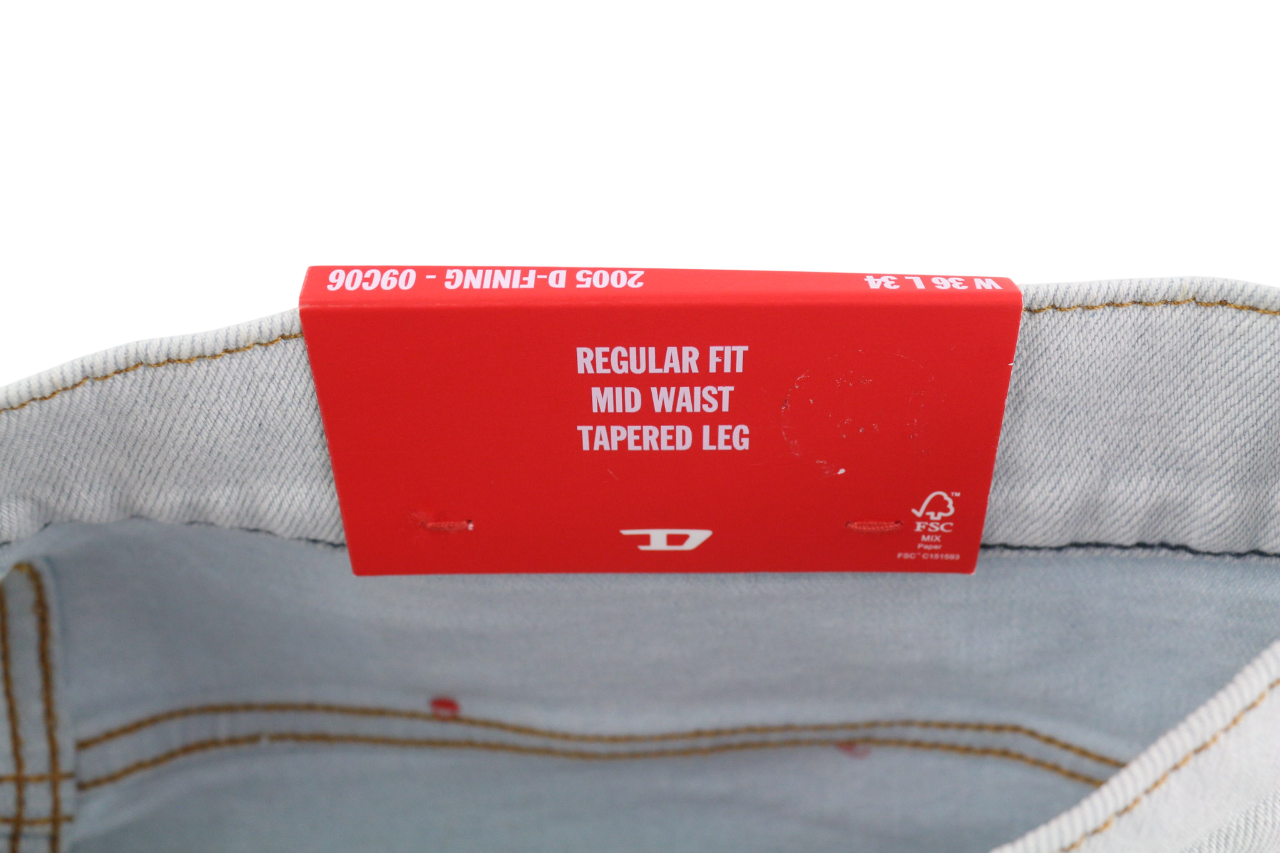 DIESEL 2005 D-Fining 09C06 Men Jeans W36/L34 Regular Fit Tapered Leg Mid Waist