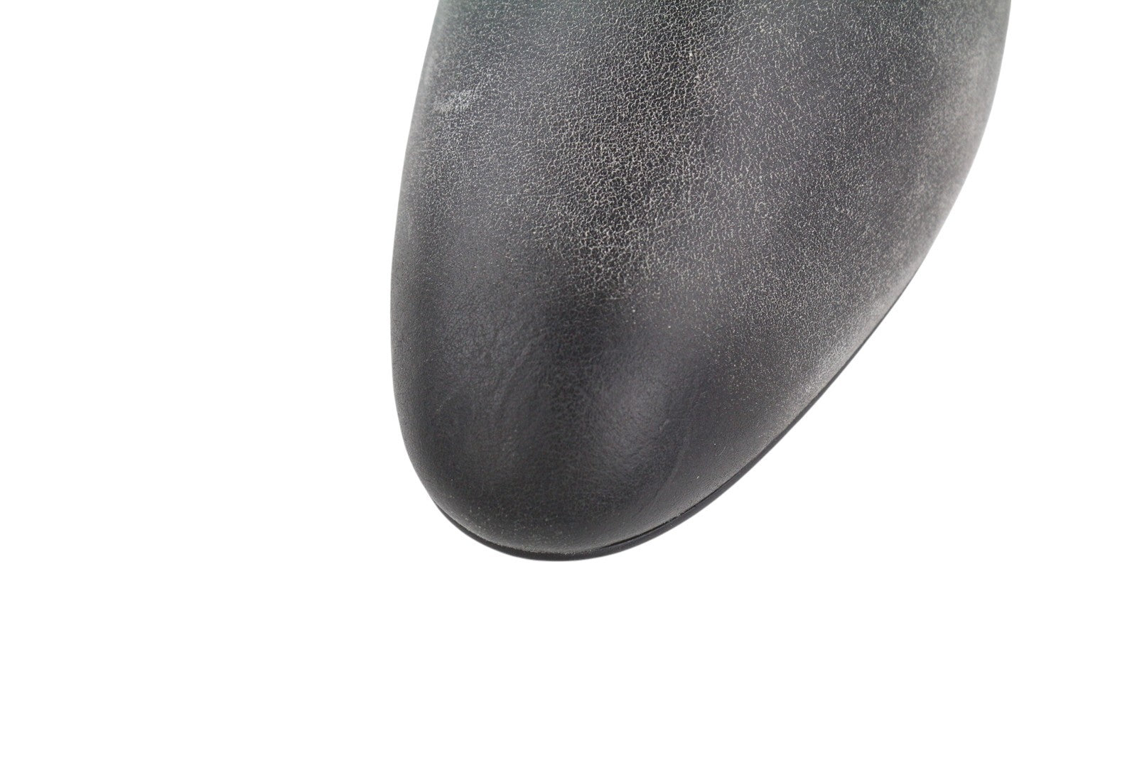 DIESEL D-Texanne CH Women Boots EU39 Grey Black Leather Cuban Heel Ankle RRP€295