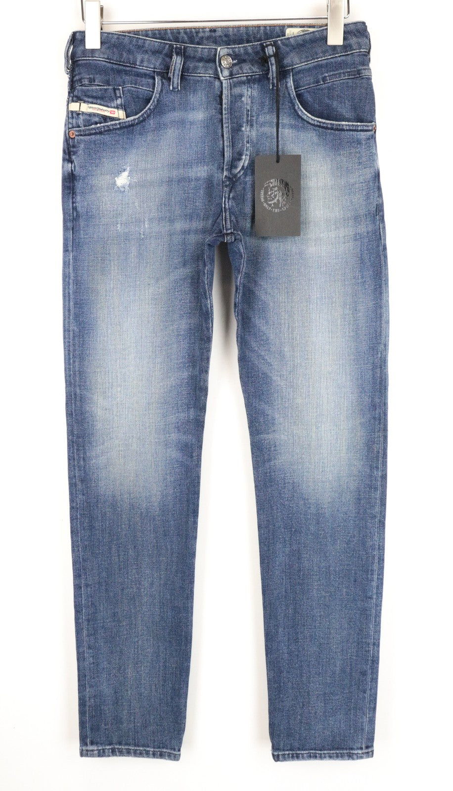 DIESEL D-Bazer 0870H Men's Jeans W27/L32 Washed Blue Tapered Cotton Stretch