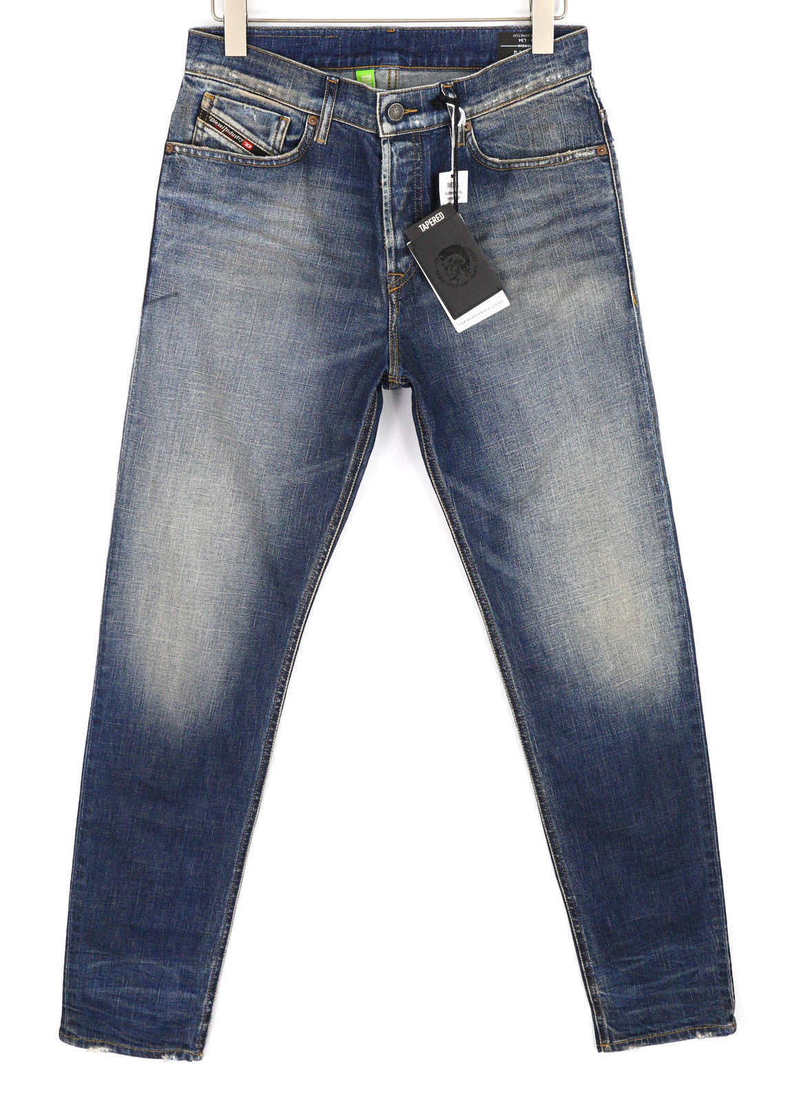 DIESEL D-Fining Z9A05 Men Jeans W31/L34 Tapered Fit Stretch Washed Blue RRP€225